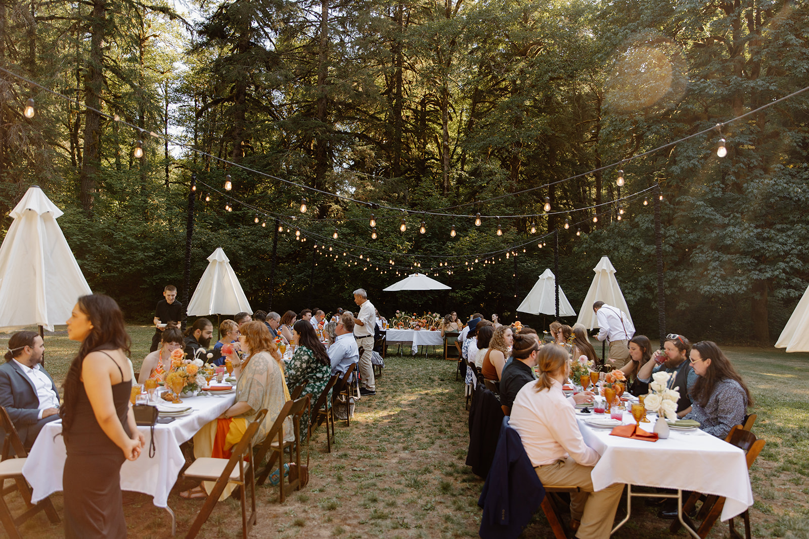 Reception venue at silver falls state park