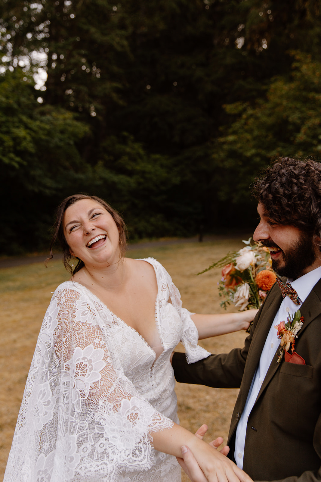 Silver Falls State Park Wedding Dress